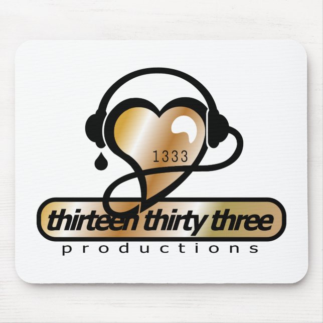 1333 Productions Logo Mouse Mat (Front)
