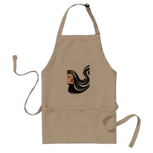13386 BEAUTY SALON HAIRSTYLIST FASHION WOMAN LOGO STANDARD APRON