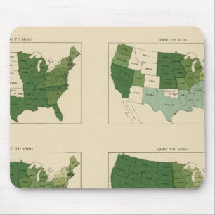 133 Increase value of farms 1850-1900 Mouse Mat