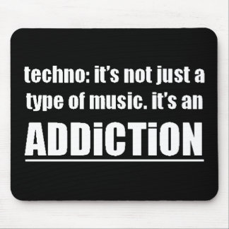 13770 techno type music addiction motto preference mouse mat