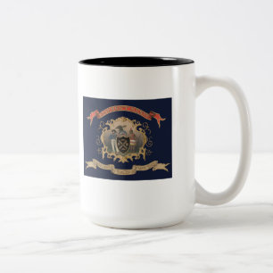 139th NY Volunteer Infantry Regimental Flag (City) Two-Tone Coffee Mug