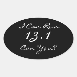 13.1 Half Marathon Runner's Sticker