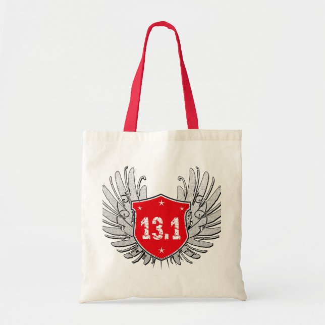13.1 Half-Marathon Shield Tote Bag (Front)