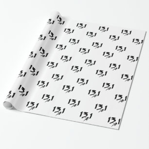 13.1 half-marathon wrapping paper