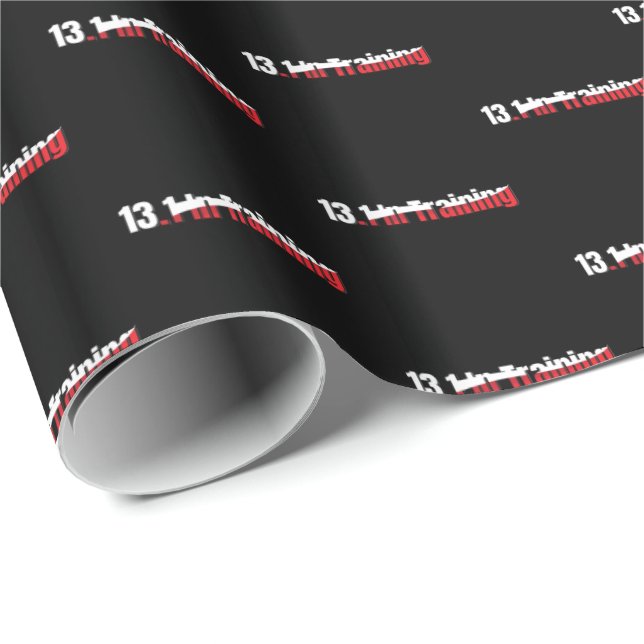 13.1 in Training Abstract Half-Marathon Running Wrapping Paper (Roll Corner)