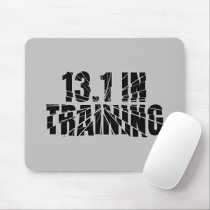 13.1 In Training Half Marathon Runner Broken Glass Mouse Mat
