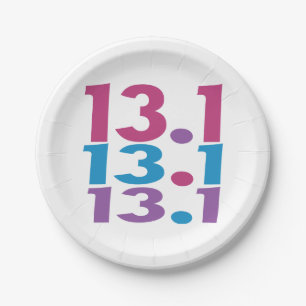 13.1 Marathoner - Half-Marathon Runner themed Paper Plate