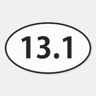 13.1 OVAL STICKER