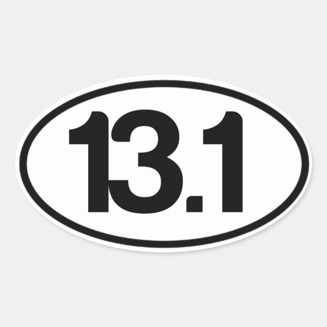 13.1 Sticker (Half Marathon Sticker) (Front)