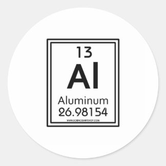 13 Aluminium Classic Round Sticker