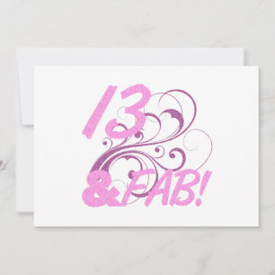 13 And Fabulous Birthday Card