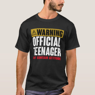 13 Birthday Official Teenager Boy 13yr Funny 13th T-Shirt