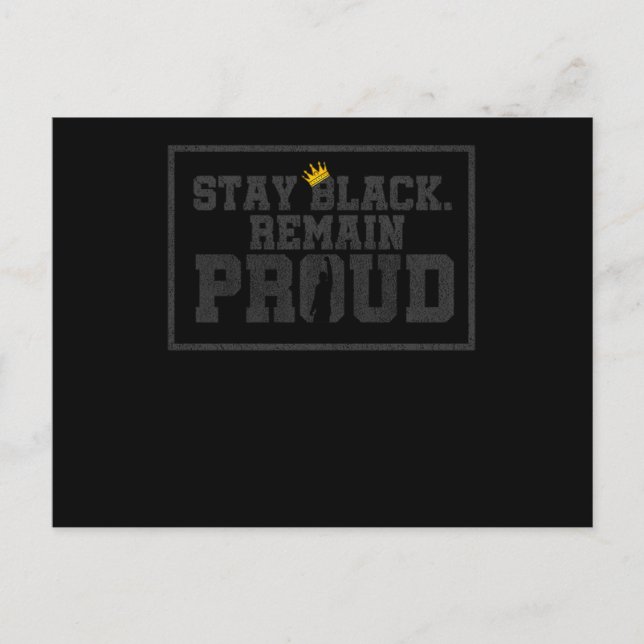 13 Black History Month African American Black Prid Invitation Postcard (Front)