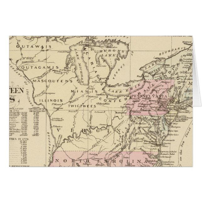 13 colonies 1776 (Front Horizontal)