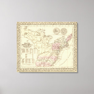 13 colonies 1776 canvas print