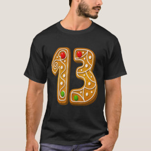 13 Cutest Capital Christmas Cookie Alphabet Number T-Shirt
