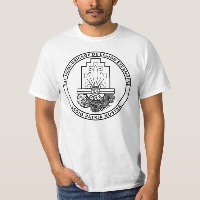 13 DBLE French Black T-Shirt (Front)