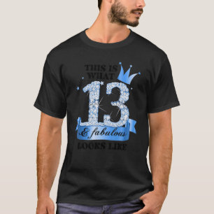 13 & Fabulous I Blue White Party Group Candid Phot T-Shirt