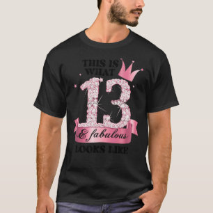 13 & Fabulous I Pink White Party Group Candid Phot T-Shirt