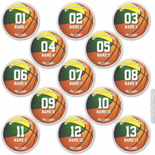 13 green gold sports team colours basketball