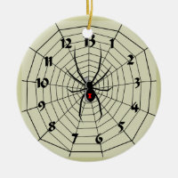 13 Hour Spider Web Clock Ornament! Customise me!