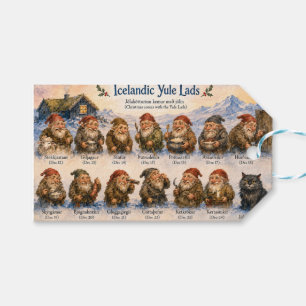 13 Icelandic Yule Lads Christmas in Iceland Gift Tags