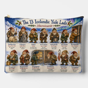 13 Icelandic Yule Lads Christmas reykjavik Accessory Pouch