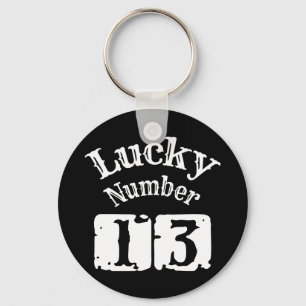 13 - Lucky Number 13 Luck Key Ring