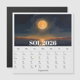 13-Month Moon Phase Zodiac sol Calendar