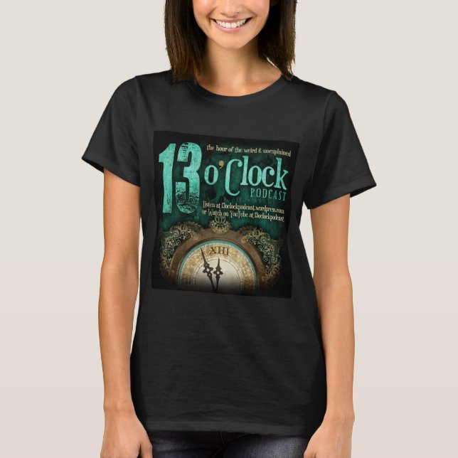 13 O'Clock Fancy Logo Black Shirt (Front)