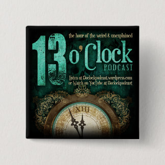 13 O'Clock Fancy Logo Button