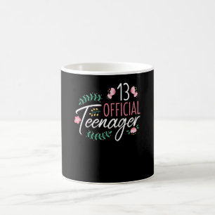 13 Official Teenager Girls Birthday Gift Coffee Mug