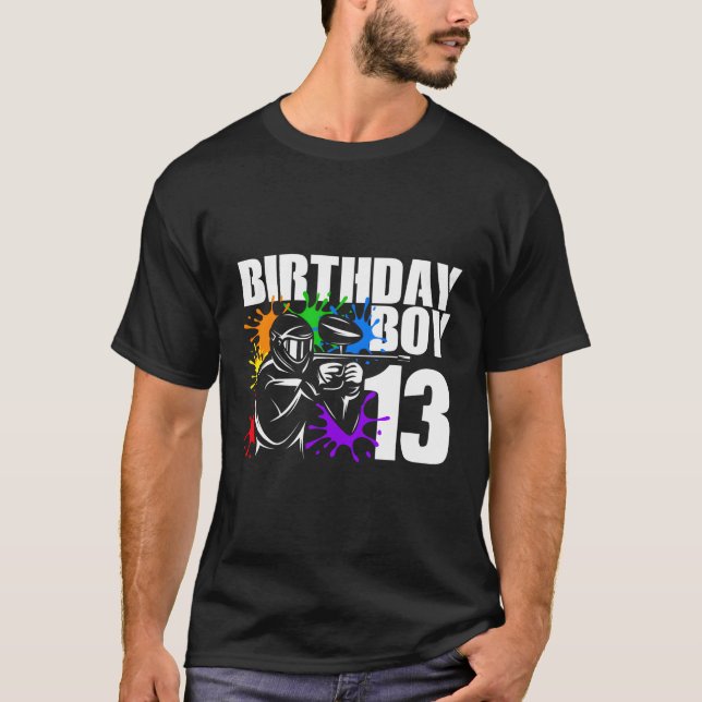 13 Paintball Py 13Th For T-Shirt (Front)