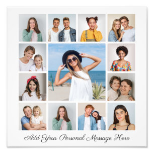 13 Photo Collage Add A Greeting Photo Enlargement