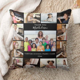 13 Photo Collage Music Teacher Personalised Gift Cushion