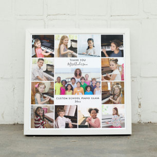 13 Photo Collage Music Teacher Personalised Gift Poster