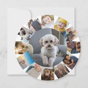 13 Photo Collage Personalised Holiday Card