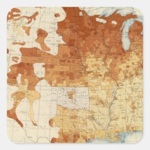 13 Proportion foreignborn 1890 Square Sticker