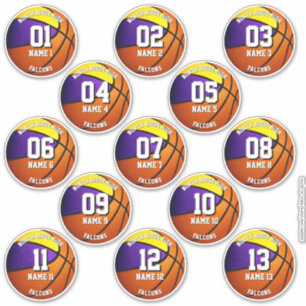 13 purple gold sports team colours basketball 