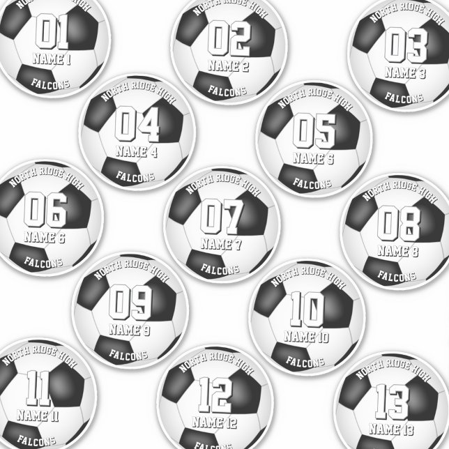 13 soccer players individually personalised (Creator Uploaded)