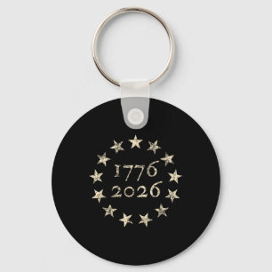 13-star Betsy Ross Flag 250 4th Of July 2026 Distr Key Ring