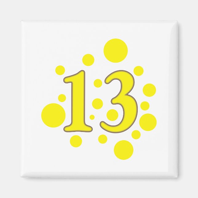 13-Thirteen Magnet (Front)