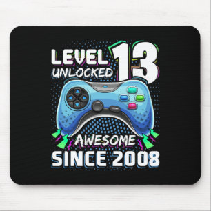 13 Unlocked Awesome 2008 Video Game 13th Birthday Mouse Mat