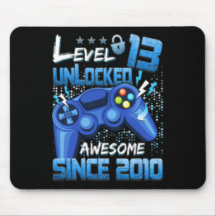 13 Unlocked Awesome 2010 Boy Video Game 13th Birth Mouse Mat