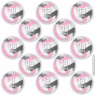 13 volleyball players boho paisleys pink black