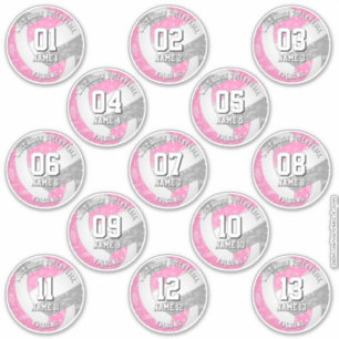 13 volleyball players boho paisleys pink gray