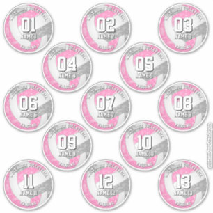 13 volleyball players boho paisleys pink grey