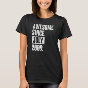 13 Year Old 13th Birthday Awesome Since July 200 T-Shirt