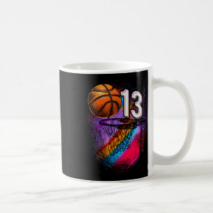 13 Year Old 13th Birthday Bysketbyll Official Teen Coffee Mug