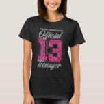 13 Year Old Boys & Girls 13th Birthday Gift T-Shirt<br><div class="desc">Thirteenth birthday gift t-shirt for boys and gift shirt for girls,  Great Official Teenager 13th birthday gift outfit shirt for or from anybody in your family be it mom,  sister,  brother,  son,  daughter,  wife,  grandpa,  grandma. Birthday shirt for 13 year old. Birthday gift... </div>